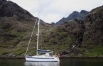 At anchor in Loch Scavaig, beneath the Black Cuillins of Skye. � Kevin Martin.